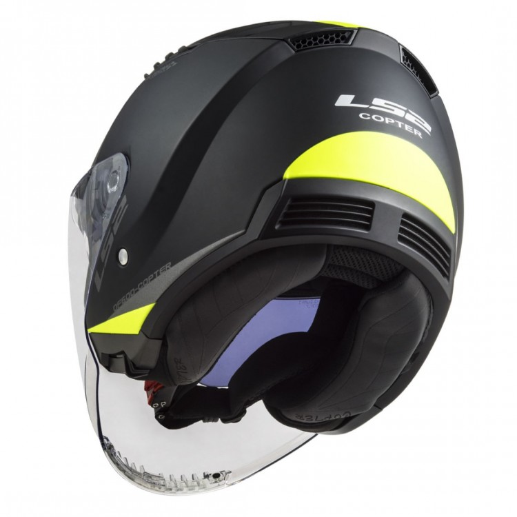 LS2 COPTER 2 URBANE MAT SİYAH-NEON SARI KASK LS2 COPTER 2 URBANE MAT SİYAH-NEON SARI KASK